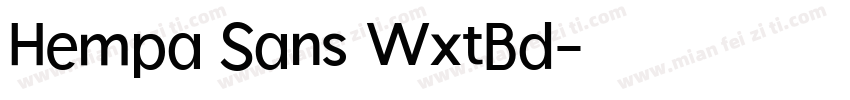 Hempa Sans WxtBd字体转换